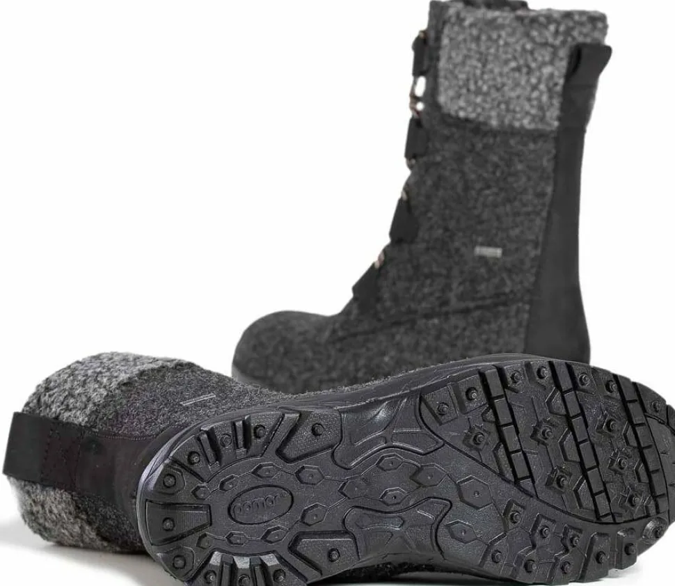 Pomar Women's Riekko GORE-TEX Boot Granit Felt/black Micro