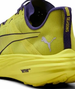 Puma Men's Deviate Nitro Elite Trail Lux Lime-Deep Plum Hot