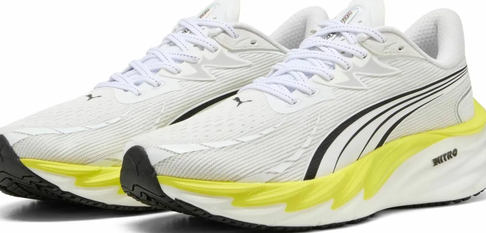 Puma Men's Velocity Nitro 4 White-lux Lime Puma White-lux Lime