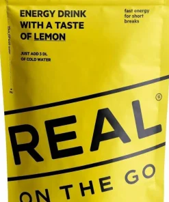 Real Turmat Energi Drink On The Go Lemon Grønn Hot