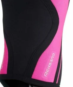 Rehband Rx Knee-Sleeve 5mm Black/Pink Clearance