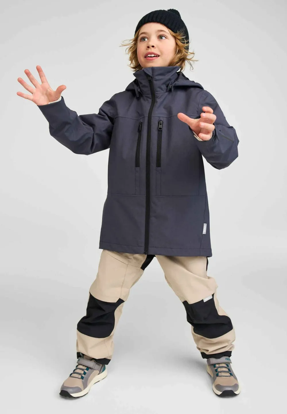 Reima Kids' tec Jacket Saarela Soft Black Outlet
