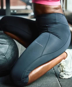 New Women's Flattering High Waist Capri Tights Träningskläder Dam