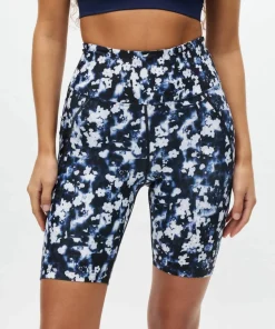 Röhnisch Women's Flattering Printed Bike Tights Indigo Bloom