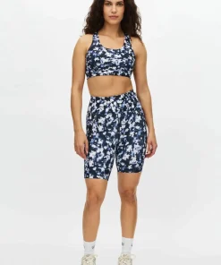 Röhnisch Women's Flattering Printed Bike Tights Indigo Bloom