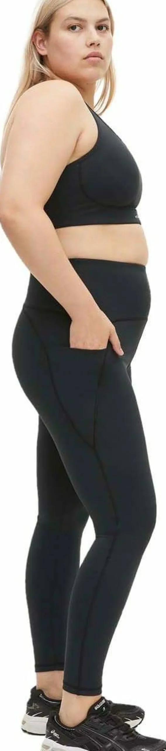 Röhnisch Women's Flattering Curved High Waist Tights Black