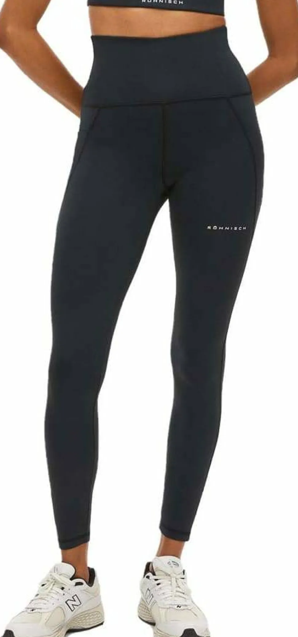 Röhnisch Women's Flattering Curved High Waist Tights Black