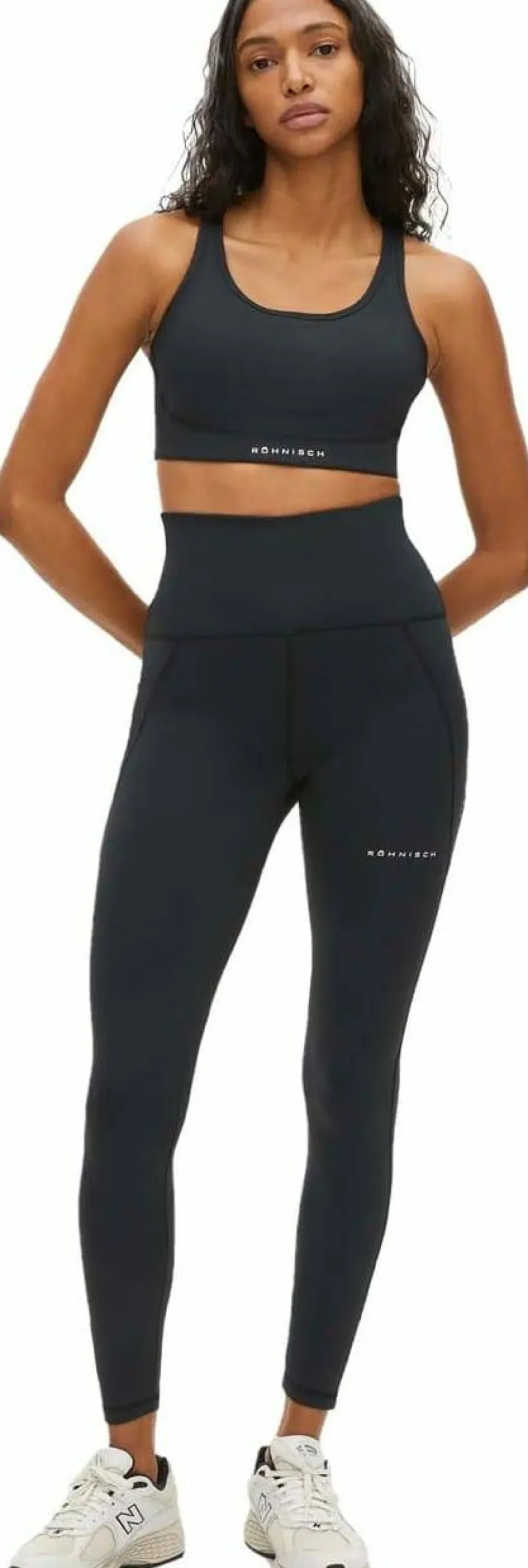 Röhnisch Women's Flattering Curved High Waist Tights Black