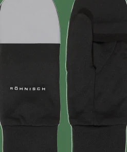 Röhnisch Women's Glow Running Mittens Black Clearance