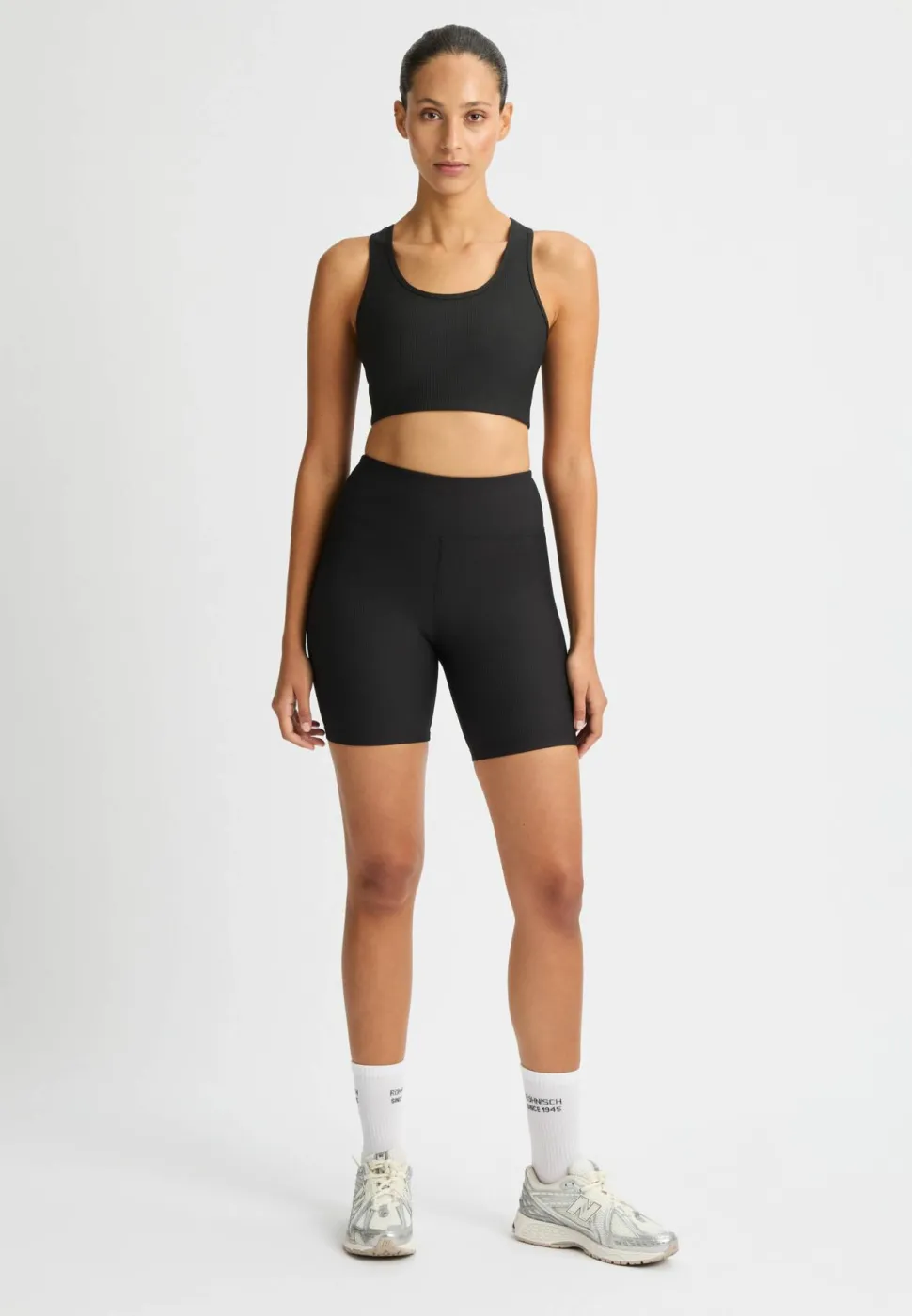 Röhnisch Women's Ribbed R Bike High Waist Tights Black