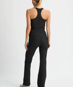 Online Women's Ribbed R Flare High waist Tight Träning