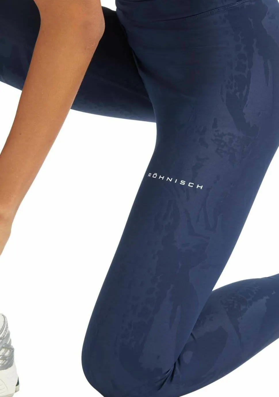 Röhnisch Women's Untamed Emboss Tights Beetle Emboss Navy