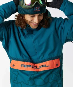 Rip Curl Men's Primative 10k/10k Jacket Blue Green Discount