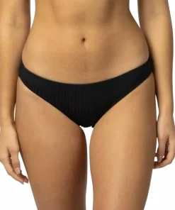 Rip Curl Premium Surf Cheeky Coverage Bikini Bottoms Black Hot
