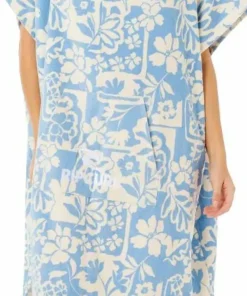 Rip Curl Women's Mixed Hooded Poncho Blissful Blue