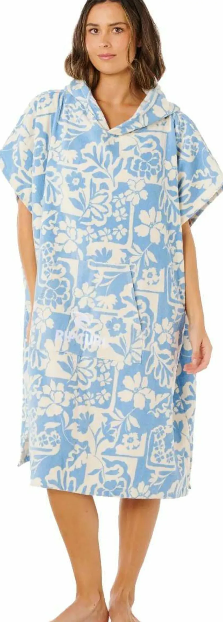 Rip Curl Women's Mixed Hooded Poncho Blissful Blue