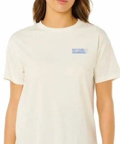 Rip Curl Women's Ocean Break Relaxed Tee Bone Hot