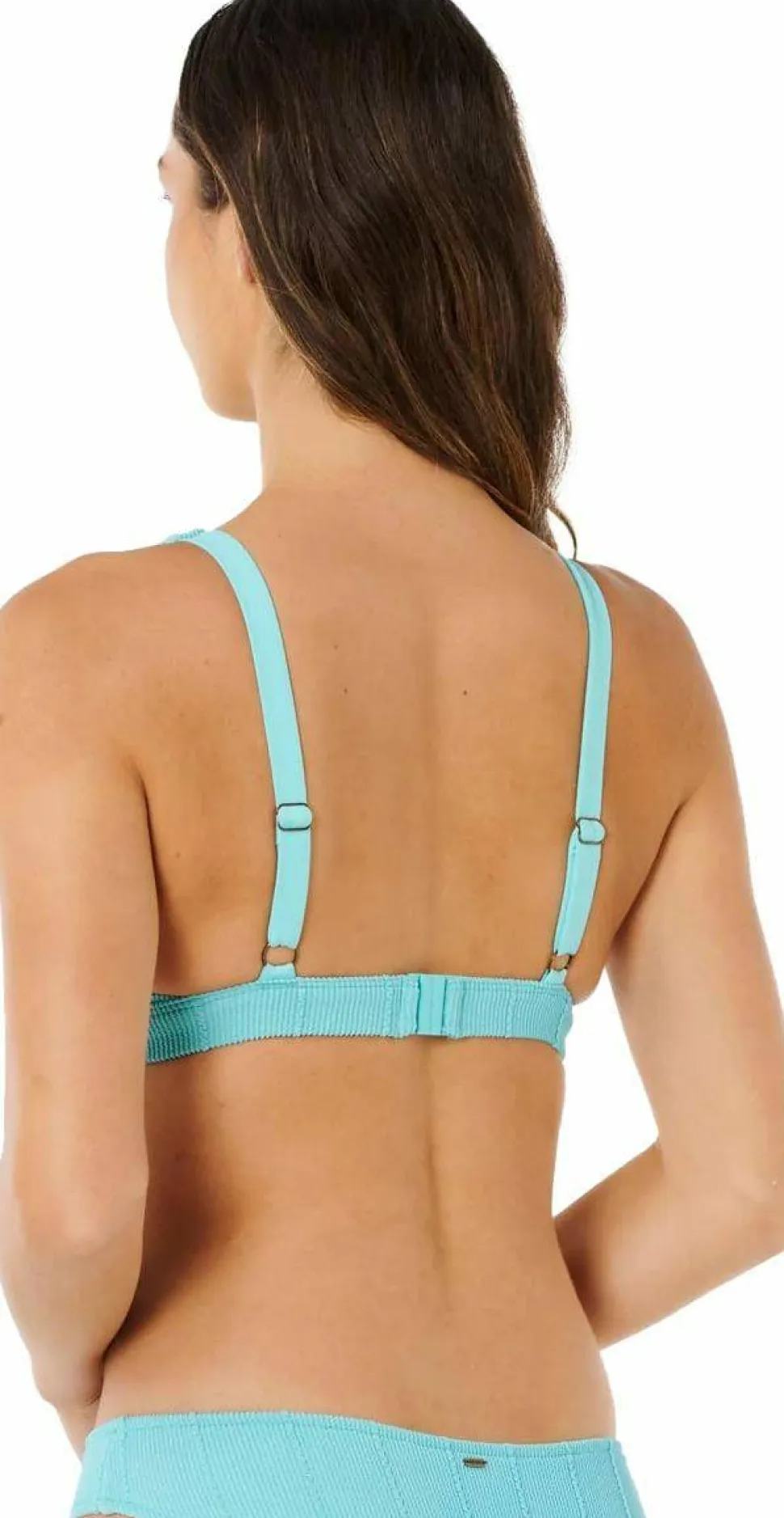 Rip Curl Women's Vibe Surf Multi Fit V Neck Bikini Top Sea Blue