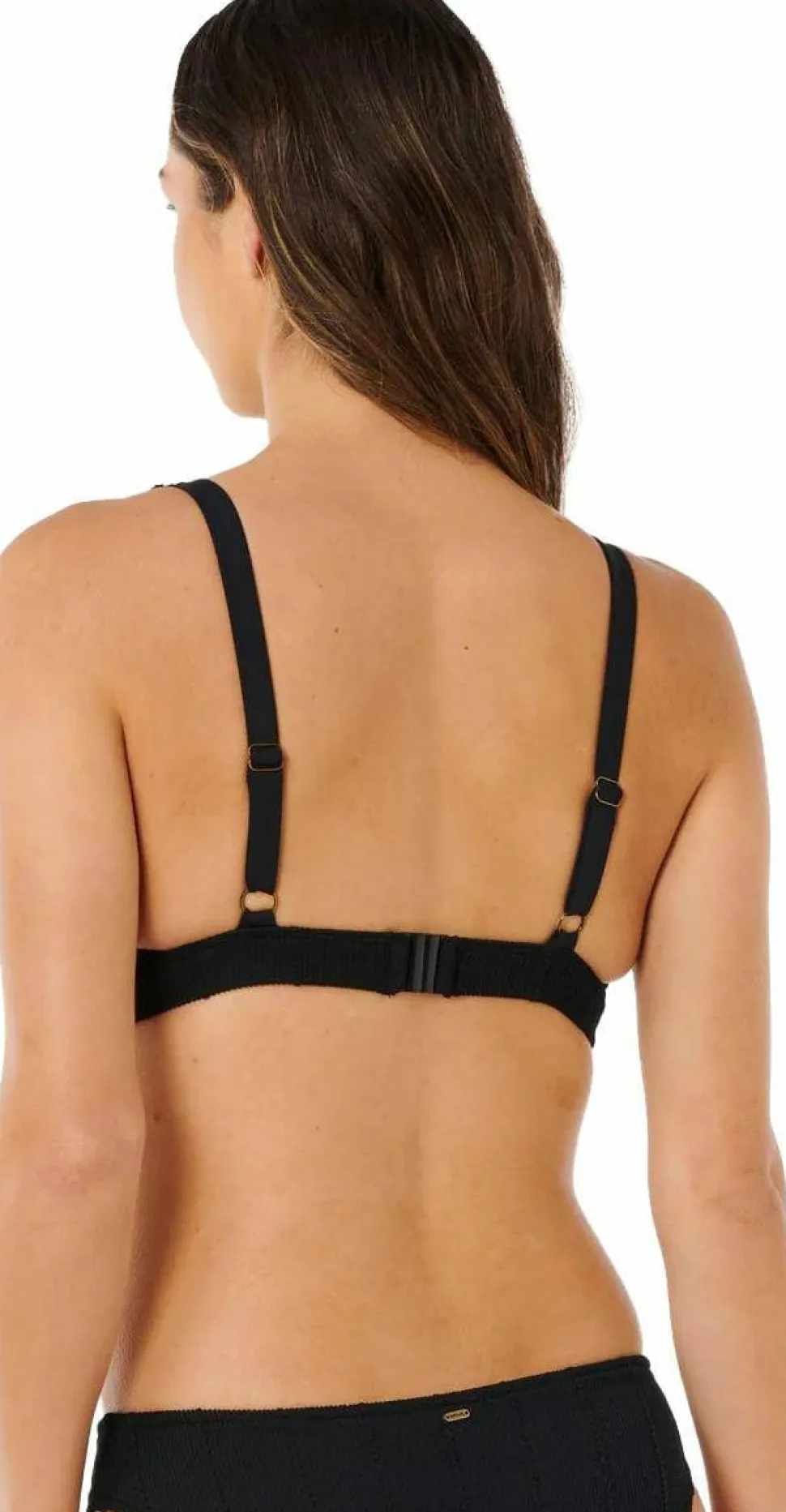 Rip Curl Women's Vibe Surf Multi Fit V Neck Bikini Top Black