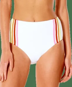 Rip Curl Women's Wave Shapers High Waist Cheeky White