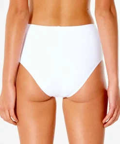 Rip Curl Women's Wave Shapers High Waist Cheeky White