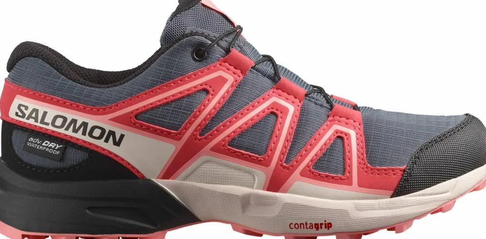 Salomon Junior Speedcross Waterproof Grisaille/Hushed Violet/Rouge Red Grisaille / Hushed Violet / Rouge Red Sale