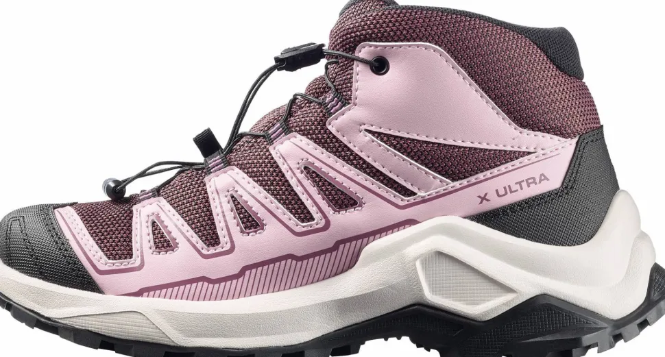 Salomon Junior's X Ultra Mid GORE-TEX Huckleberry/Dawn Pink/Concord Grape