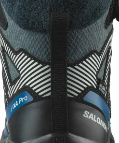 Salomon Juniors' XA PRO V8 Winter Clima Turbulence/Black/Dark Blue