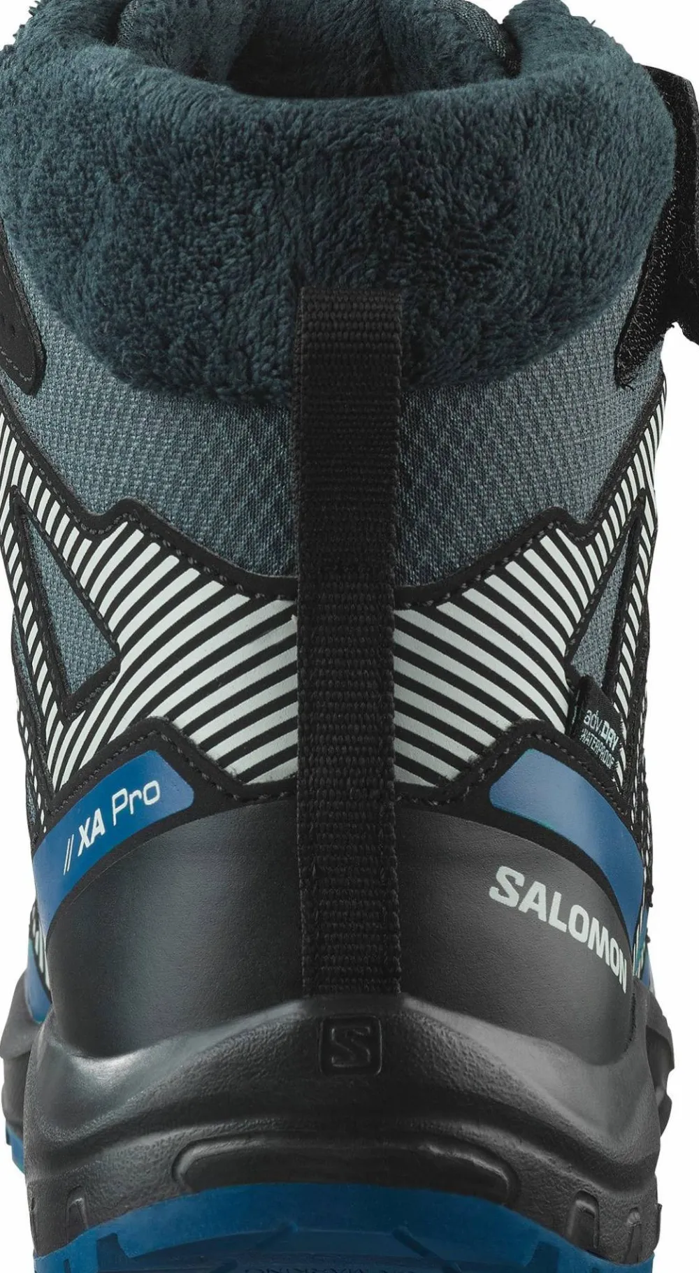 Salomon Juniors' XA PRO V8 Winter Clima Turbulence/Black/Dark Blue