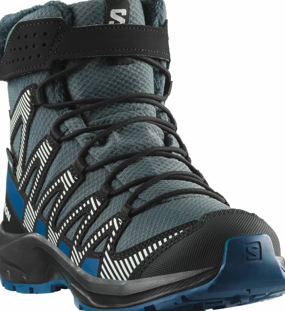 Salomon Juniors' XA PRO V8 Winter Clima Turbulence/Black/Dark Blue