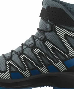 Salomon Juniors' XA PRO V8 Winter Clima Turbulence/Black/Dark Blue