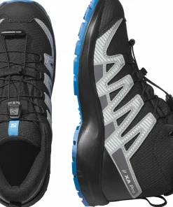 Salomon Junior's XA Pro V8 Mid Waterproof Black/Monument/French Blue Discount
