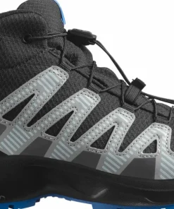 Salomon Junior's XA Pro V8 Mid Waterproof Black/Monument/French Blue Discount