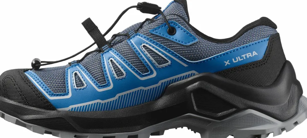 Salomon Kids' X Ultra GORE-TEX Turbulence/Black/French Blue Clearance