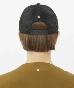 Salomon Logo Trucker Cap Deep Black