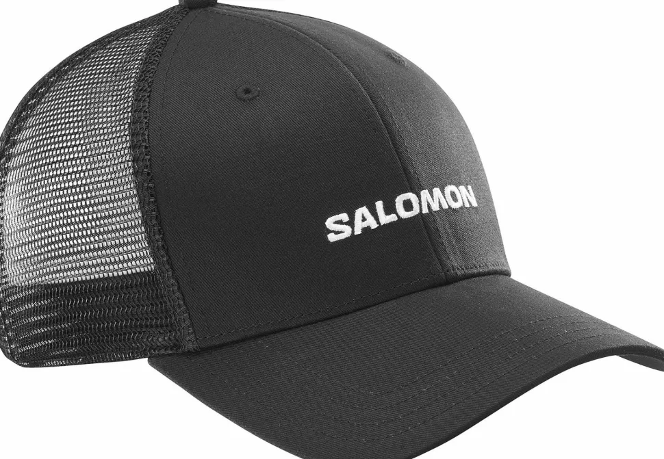 Salomon Logo Trucker Cap Deep Black