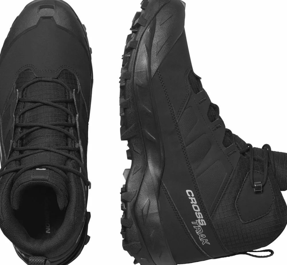 Salomon Men's Crosstrak Waterproof Black/Black/Asphalt Black / Black / Asphalt Outlet