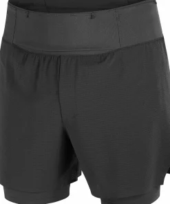 Salomon Men's Sense Aero 2in1 Trail 5 Deep Black/ Outlet