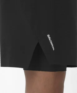 Salomon Men's Sense Aero 2in1 Trail 5 Deep Black/ Outlet
