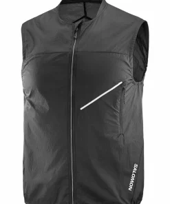 Salomon Men's Sense Aero Wind Vest Deep Black Outlet