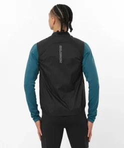 Salomon Men's Sense Aero Wind Vest Deep Black Outlet