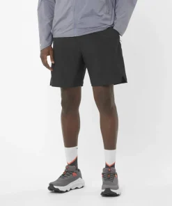Salomon Men's Shkout Core 2in1 7 Deep Black/ Hot