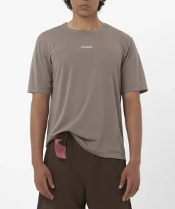 Salomon Men's Shkout Core Short Sleeve Tee Iron Iron/ New