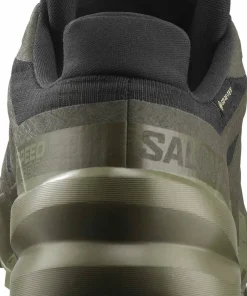 Best Men's Speedcross 6 GORE-TEX Black/Peat/Deep Lichen Green Gore-Tex|Löparskor Herr
