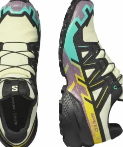 Clearance Men's Speedcross 6 GORE-TEX Transparent Yellow/Black/Waterfall Löparskor Herr|Gore-Tex Herrskor