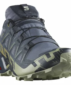 Salomon Men's Speedcross 6 GORE-TEX Grisaille / Carbon / Tea Hot