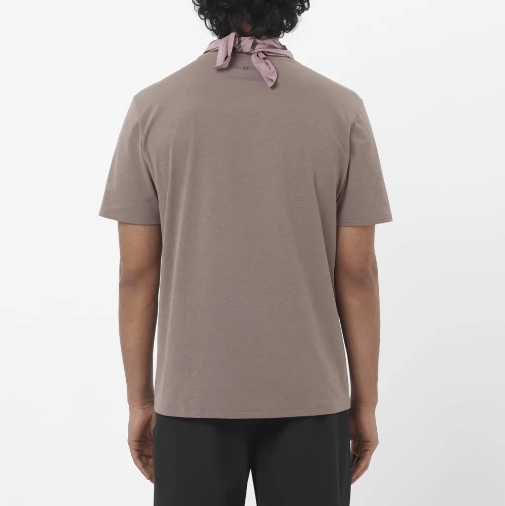 Salomon Men's Trackline Short Sleeve Tee Iron Iron/ Best