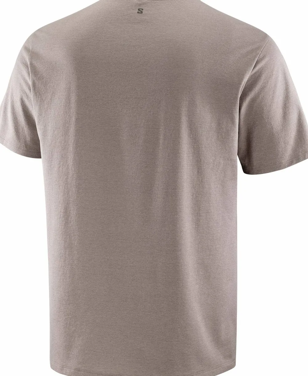 Salomon Men's Trackline Short Sleeve Tee Iron Iron/ Best