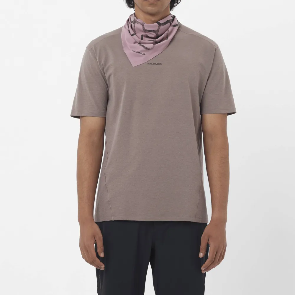 Salomon Men's Trackline Short Sleeve Tee Iron Iron/ Best