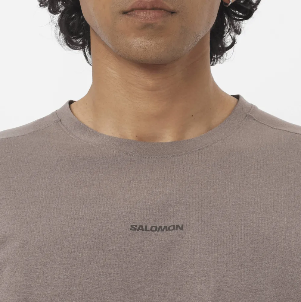 Salomon Men's Trackline Short Sleeve Tee Iron Iron/ Best